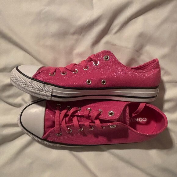 CONVERSE GLITTER LOW TOP👟👟 - Picture 1 of 4